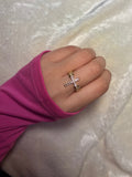 14KT Gold Plated Cross Rollie designed Band in Pink and white🎀
