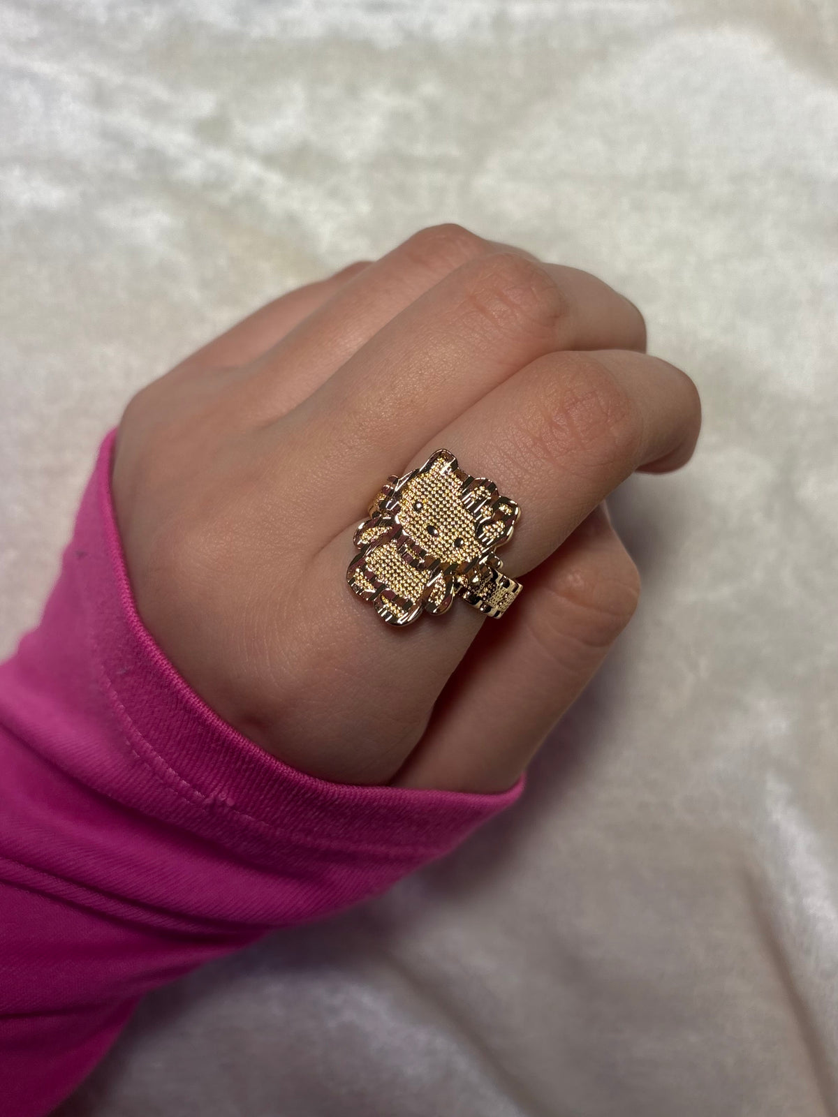 14KT Gold Plated Full Hello Kitty Rollie Band Style Ring🎀