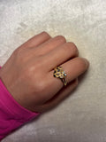 14KT Gold Plated Heart Nugget Ring🎀 Size 7, 8, 9